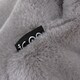 image 6 of Icon Kids Kingston Rabbit Faux Fur Classic Dome Bean Bag, Light Grey
