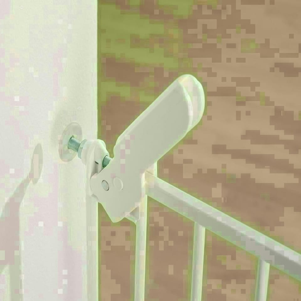 image 1 of Bettacare Super Narrow Pet Gate, White, 60.5cm - 66.5cm, Extra Narrow Dog Gate, Safety Barrier for Puppies and Pets