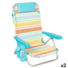 Beach Chair Aktive 48 x 75 x 48 cm (2 Units) N/A