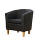 image 1 of Alderwood Fabric Tub Chair - Black