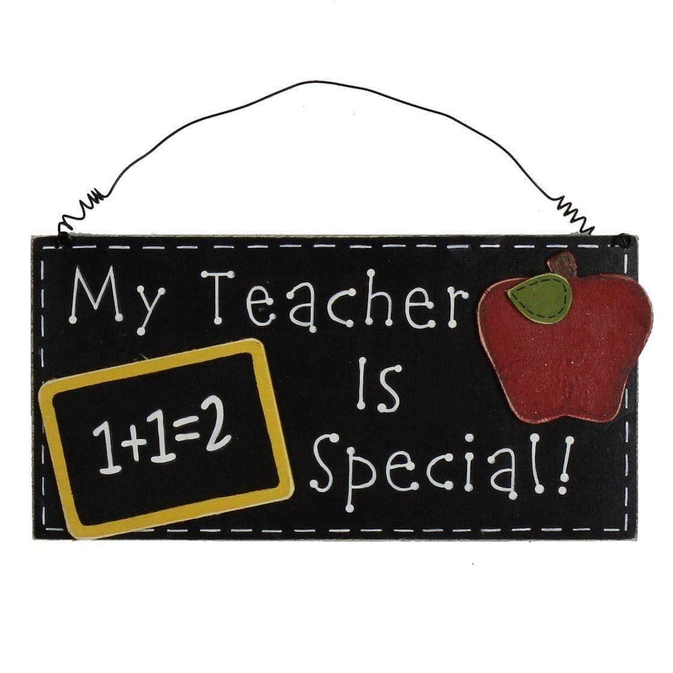 Widdop Gifts Special Teacher Hanging Chalkboard Wall Plaque