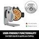 image 4 of Caso Design WaffleUp Belgian Waffle Maker