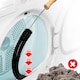 image 4 of SPARES2GO Long Reach Cleaning Brush Radiator Washing Machine Tumble Dryer Lint Dust Tool