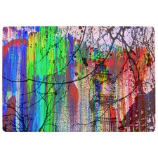 Big Ben And Trees Painted Rug | Multi