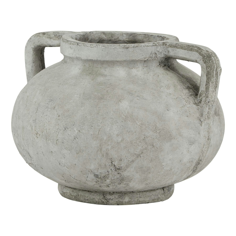 Hill Interiors Athena Stone Pelike Pot - White - One Size