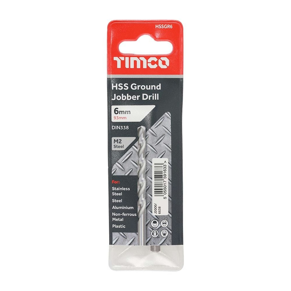 image 1 of Timco - Ground Jobber Drills - HSS M2 (Size 6.0mm - 1 Each)