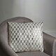 image 4 of Interiors by Premier Rectangular Ivory And Silver Check Cushion Silver