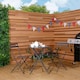 image 8 of Charles Bentley Folding Metal Bistro Set for Patio or Garden - Dark Grey
