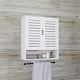 image 6 of Wooden Bathroom Wall Storage Cabinet Organiser White White