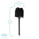 image 3 of Harbour Housewares Replacement Toilet Brush Head - Black Black