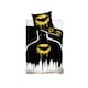 image 1 of Batman Logo Bat Duvet Cover Set - Yellow/Black - Single Yellow | Single