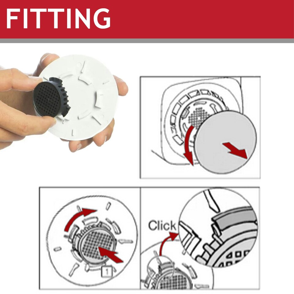 image 1 of SPARES2GO Odour Carbon Filters for Miele KWNS28462E Fridge Freezer (Pack of 4) Black