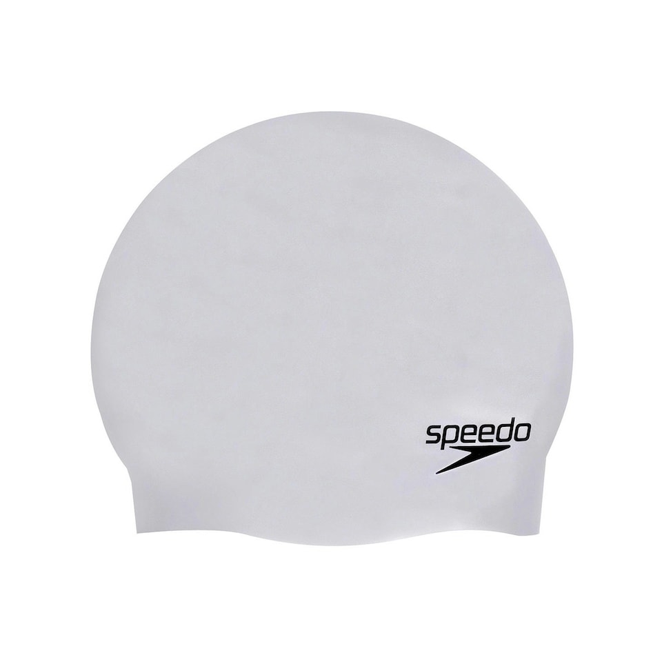 image 1 of Speedo Unisex Adult 3D Silicone Swim Cap - Silver - One Size