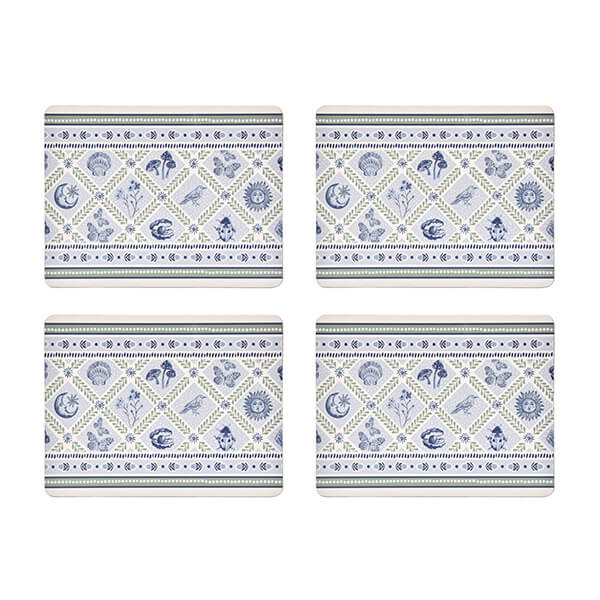 Ulster Weavers 'Coastal Treasures' Coatal Inspired Printed MDF Placemat (4 Pack) in Blue