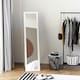 image 2 of HOMCOM Full Length Mirror, Floor Standing or Wall-Mounted Long Mirror, White