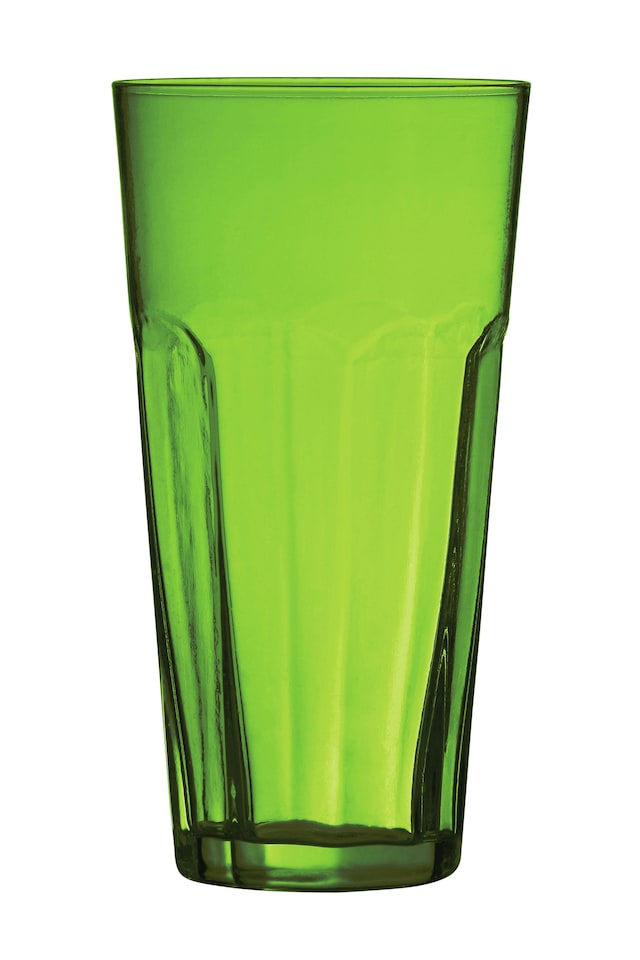 image 1 of Interiors by Premier Green Glass Tumbler, Highball Glass Tumbler, Vintage Drinking Glass, Retro Drinking Glass, Green Tumbler