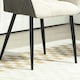 image 8 of HOMCOM Accent Chair w/ Foot Pads and Chenille Fabric Arm Chair, Cream White