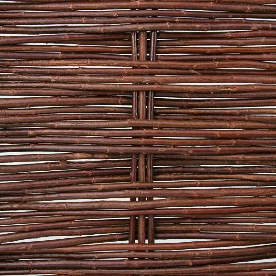 image 1 of Primrose Willow Hurdle Fence Panel Framed Handwoven 6ft x 3ft