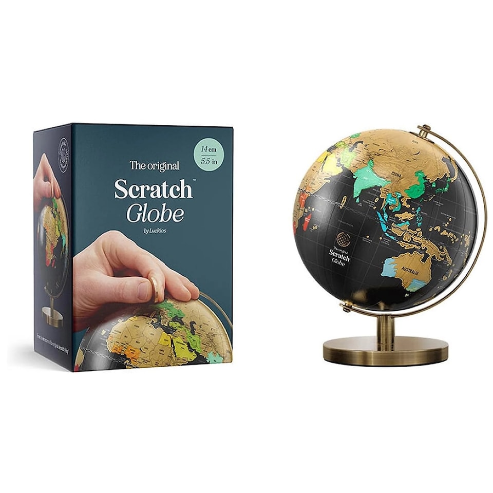 image 1 of Suck UK World Scratch Globe - Travel Adventure Decor