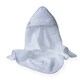 image 2 of Clair de Lune Marshmallow Hooded Towel - White