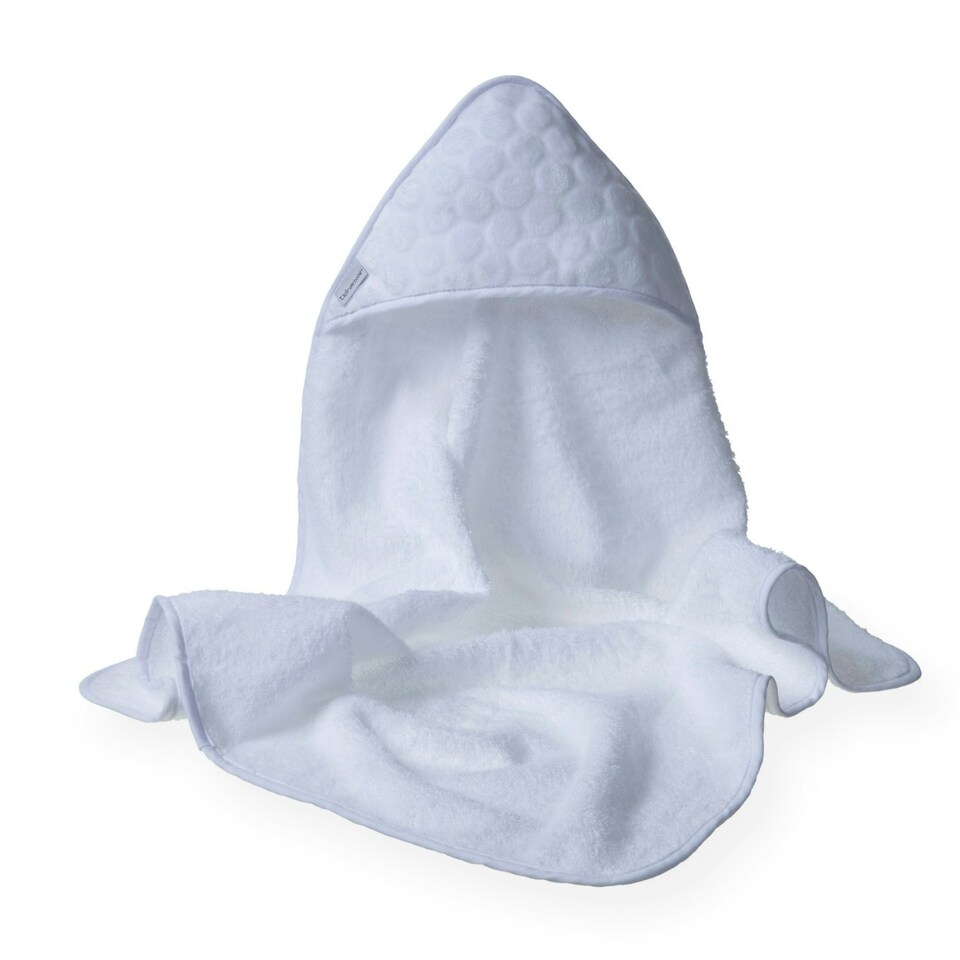 image 1 of Clair de Lune Marshmallow Hooded Towel - White
