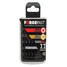 Forgefix ForgeFast PZ/TX Compatible Impact Bit Set, 31 Piece