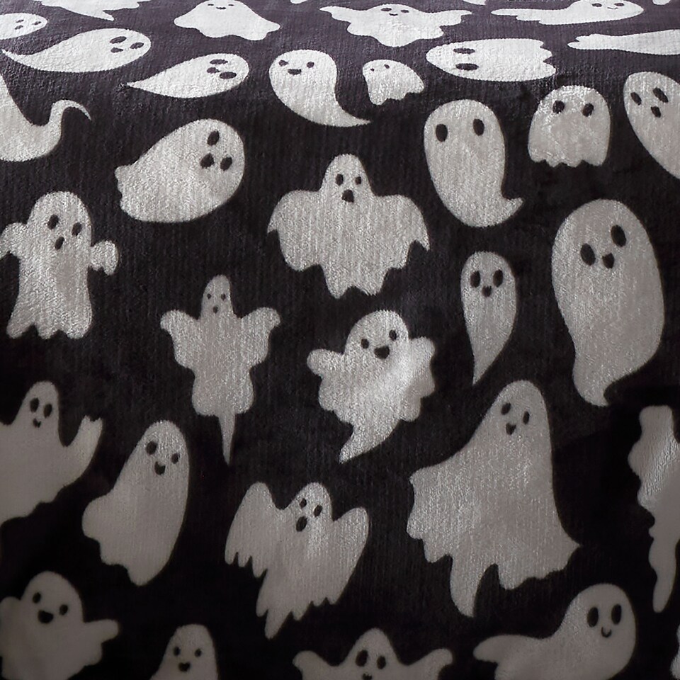 image 1 of Bedlam Spooky Ghosts Duvet Cover Set Grey
