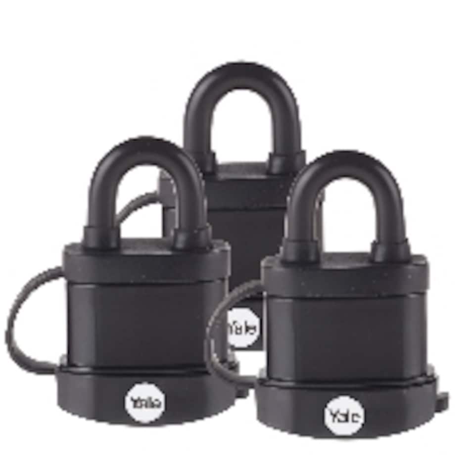 image 1 of High Security Weatherproof Padlock 51mm (Pack of 3)