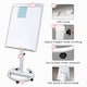 image 3 of Metal Magnetic Background Rotatable Magnetic Flip Chart Pad Whiteboard 70 x 100cm