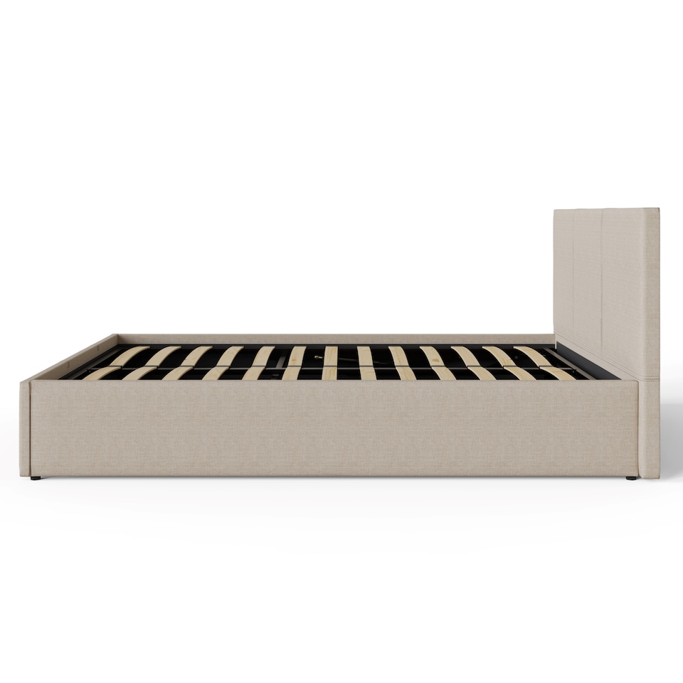image 1 of End Lift Ottoman Storage Bed Small Double Natural | Cream | Natural