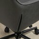 image 6 of Vinsetto Home Office Chair Leather-Feel Fabric Swivel Chair with Armrests Grey
