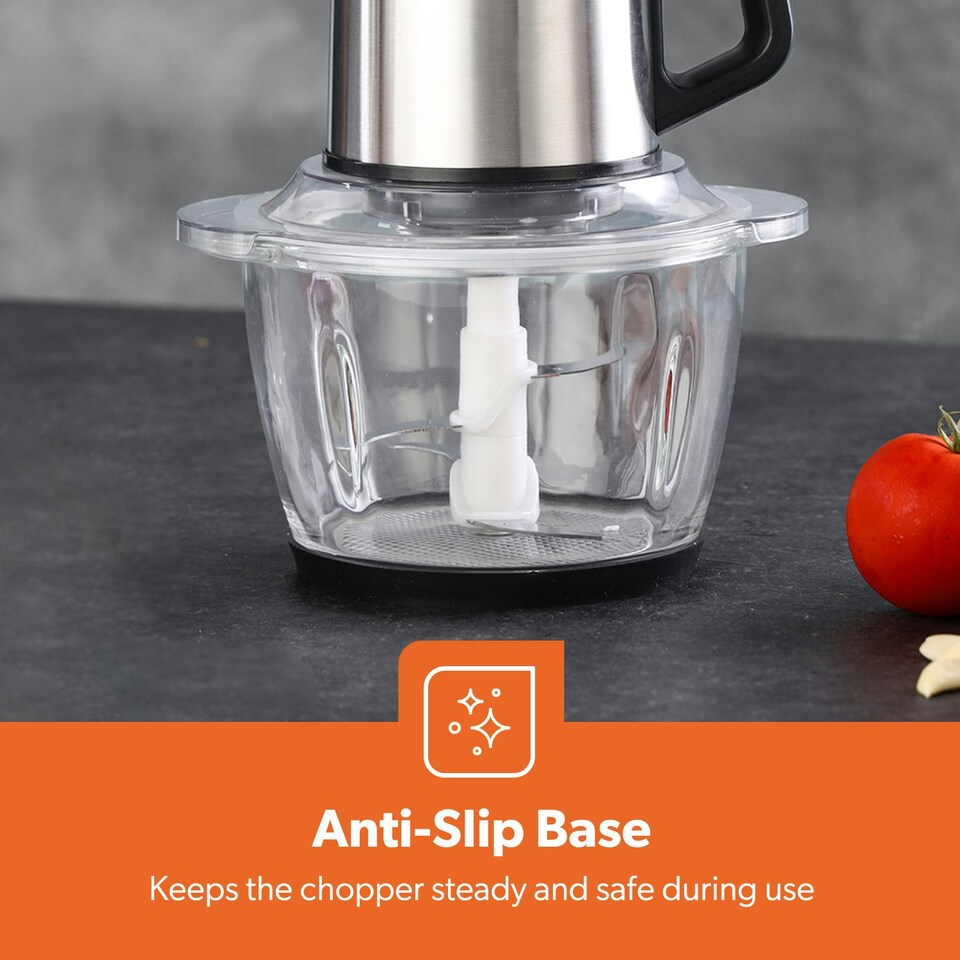 image 1 of GEEPAS 400W Mini Food Processor Black