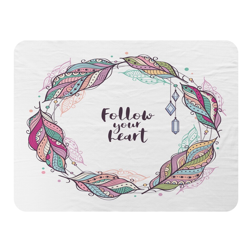 image 1 of Follow Your Heart Blanket | Multi