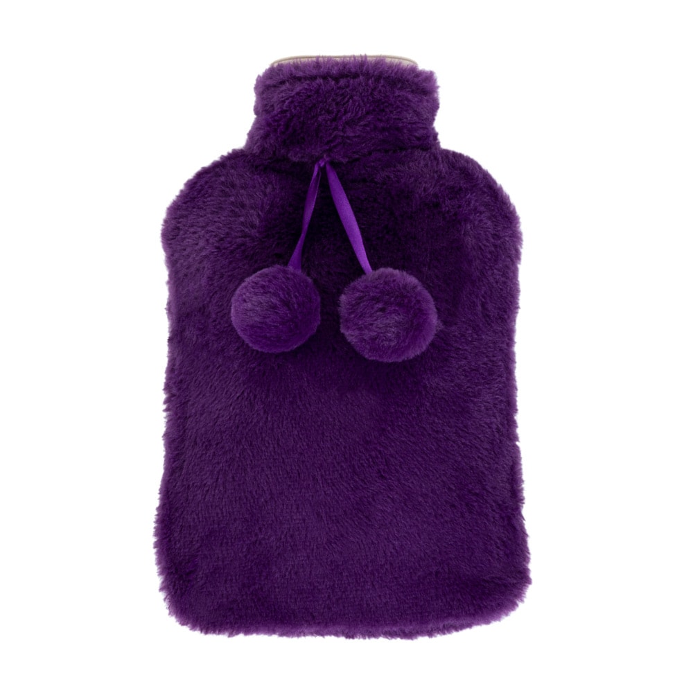Plush Hot Water Bottle Purple