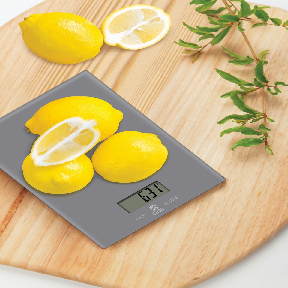 image 1 of CKSG01G-Casa - Kitchen Scale Glass - Grigio