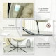 image 6 of Outsunny Hanging Egg Chair Outdoor Indoor Swing Chair, Folding Basket | Multi | One Size