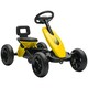 image 1 of AIYAPLAY Pedal Go-Kart for Kids with Silent EVA Wheels, Metal Frame, Yellow