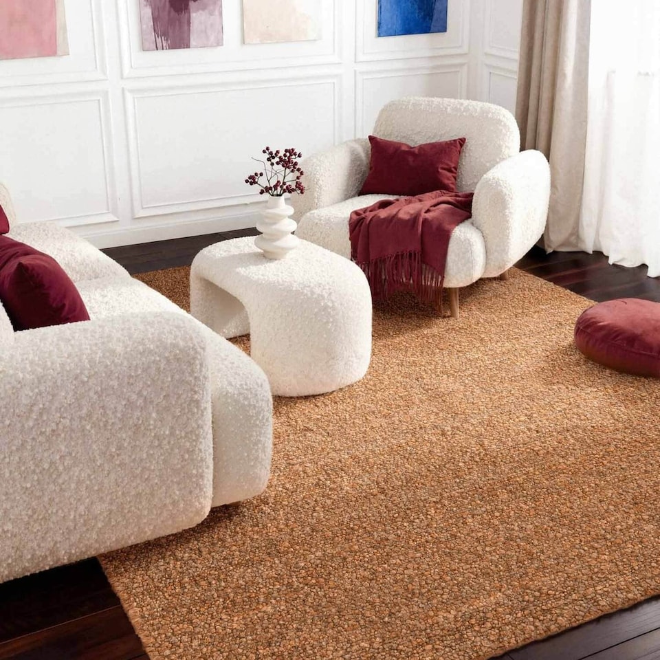image 1 of Ted Baker Portobello Handwoven Soft Plain Living Room Rug