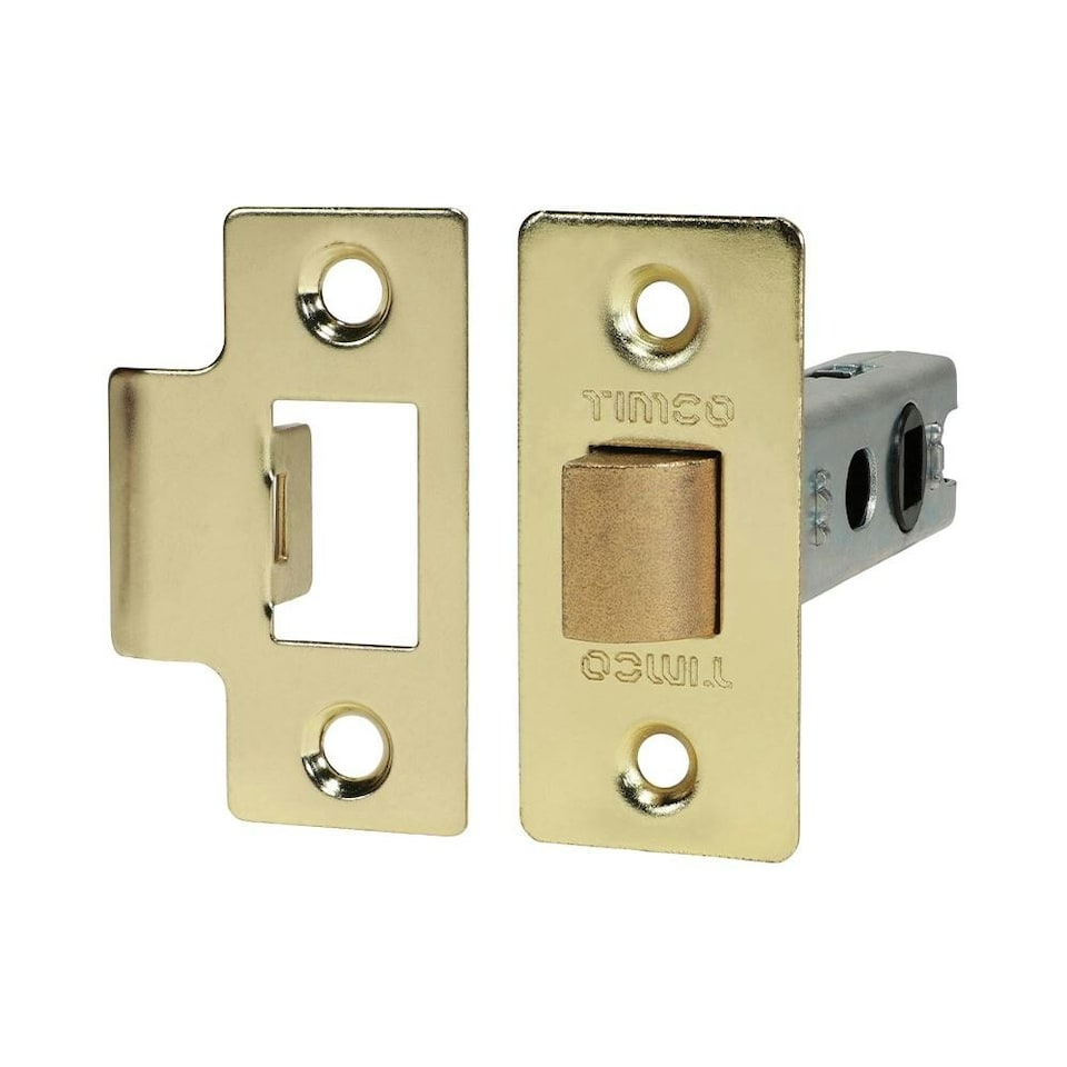 image 1 of Timco - Economy Tubular Latch - Electro Brass (Size 79.5 case / 57.5 backset - 1 Each)