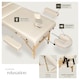 image 3 of Massage Table 3 Zones Massage Table Massage Bed Cosmetic With Lounger Bag Head- And Armrests | Cream | beige | 1