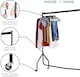 image 7 of House of Home Heavy Duty Clothes Rail 4ft Long x 5ft Tall Black Quality Metal Stand Rack | Black