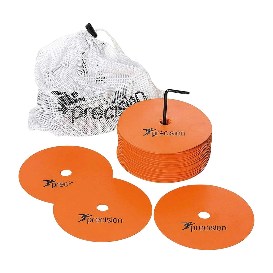 Precision Medium Round Rubber Marker Discs Orange (Set of 20)
