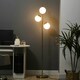 image 2 of HOMCOM Modern Tree Floor Lamp with 3 Light, for Living Room Bedroom, Gold
