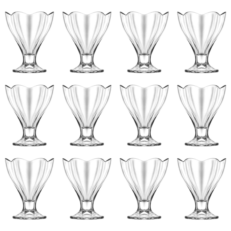image 1 of LAV Lily Glass Ice Cream Bowls - 250ml - Pack of 12 | Clear | Clear
