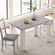 image 2 of HOMCOM Dining Table for 4-6 People, Wood Effect Tabletop