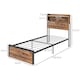 image 7 of HOMCOM 3.1FT Single Bed Frame with Storage Headboard and Under Bed Storage