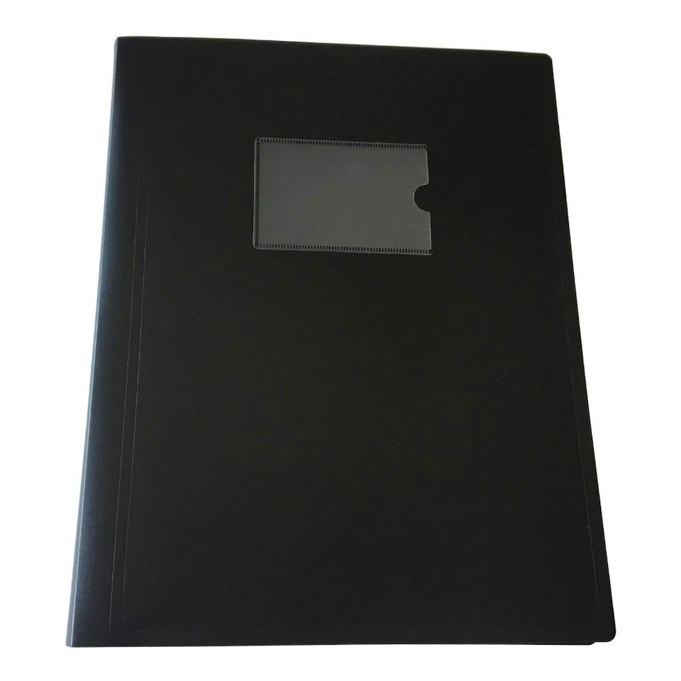 image 1 of A4 Black Flexible Cover 40 Pocket Display Book