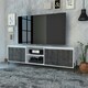 image 1 of Core Products Dallas, Ultra Wide TV Rack With 4 Doors H55cm x W162.5cm x D39.2cm White