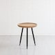 image 4 of Chervey Round Solid Mango Wood Side Table with Tri-Pin Legs Small