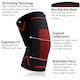 image 3 of aZengear Knee Support Brace (Pair) - Compression Knee Sleeve for Joint Pain, Ligament Injury, Meniscus Tear, Arthritis (XL)